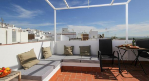 Extramuros Town house with roof terrace and sea view in the center of Conil